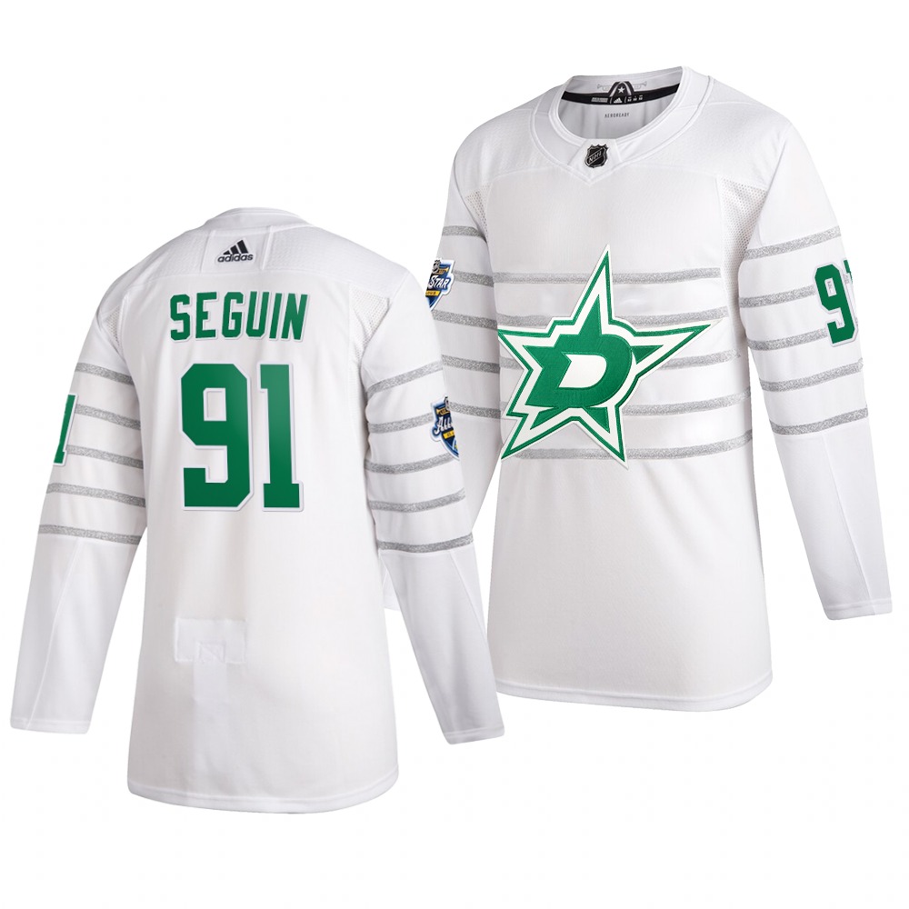 Men's Dallas Stars #91 Tyler Seguin White 2020 NHL All-Star Game Adidas Jersey