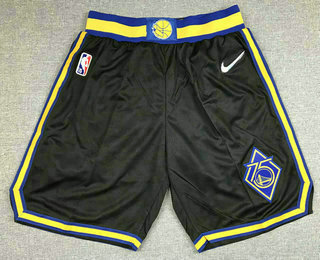 Men's Golden State Warriors Black 2022 Nike City Edition Stitched Swingman Shorts