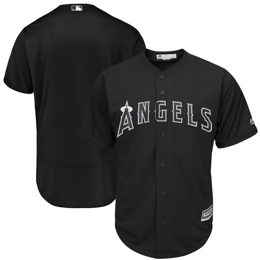 Men's Los Angeles Angels Majestic Black 2019 Players' Weekend Team Stitched MLB Jersey