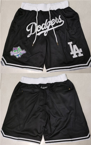 Men's Los Angeles Dodgers Black Shorts (Run Small)