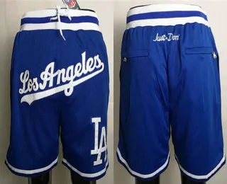 Men's Los Angeles Dodgers Blue Just Don Shorts Swingman  Shorts