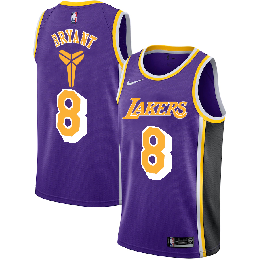 القط الفرعوني للبيع Lakers 8 Kobe Bryant Yellow R.I.P Signature Swingman Jersey بوبر خضار