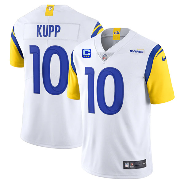 Men's Los Angeles Rams 2022 #10 Cooper Kupp White With 3-star C Patch Vapor Untouchable Limited Stitched NFL Jersey