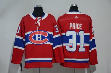 Men's Montreal Canadiens #31 Carey Price Home Men Red Breakaway Player Jersey
