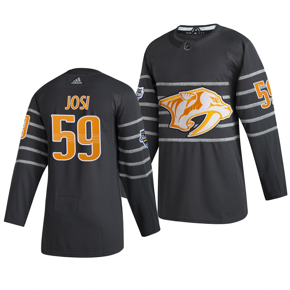 Men's Nashville Predators #59 Roman Josi Gray 2020 NHL All-Star Game Adidas Jersey