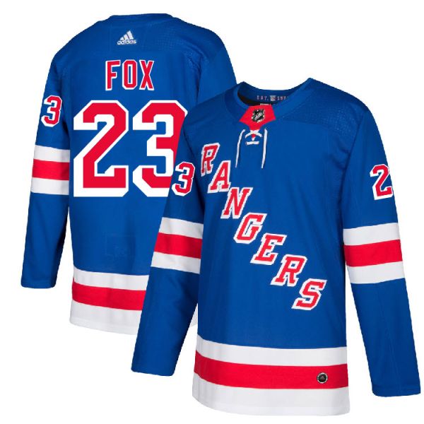 Men's New York Rangers #23 Adam Fox - Adidas Authentic Jersey - Home blue