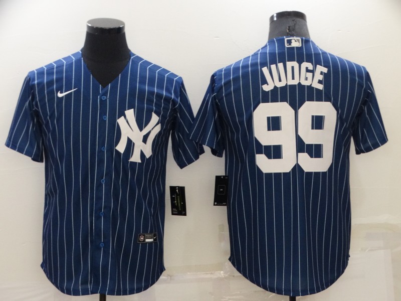 Men's New York Yankees #99 Aaron Judge Navy Cool Base Stitched Jersey