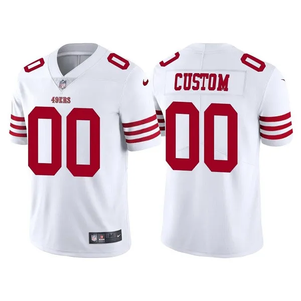 Men's San Francisco 49ers Customized 2022 New White Vapor Untouchable Stitched Football Jersey