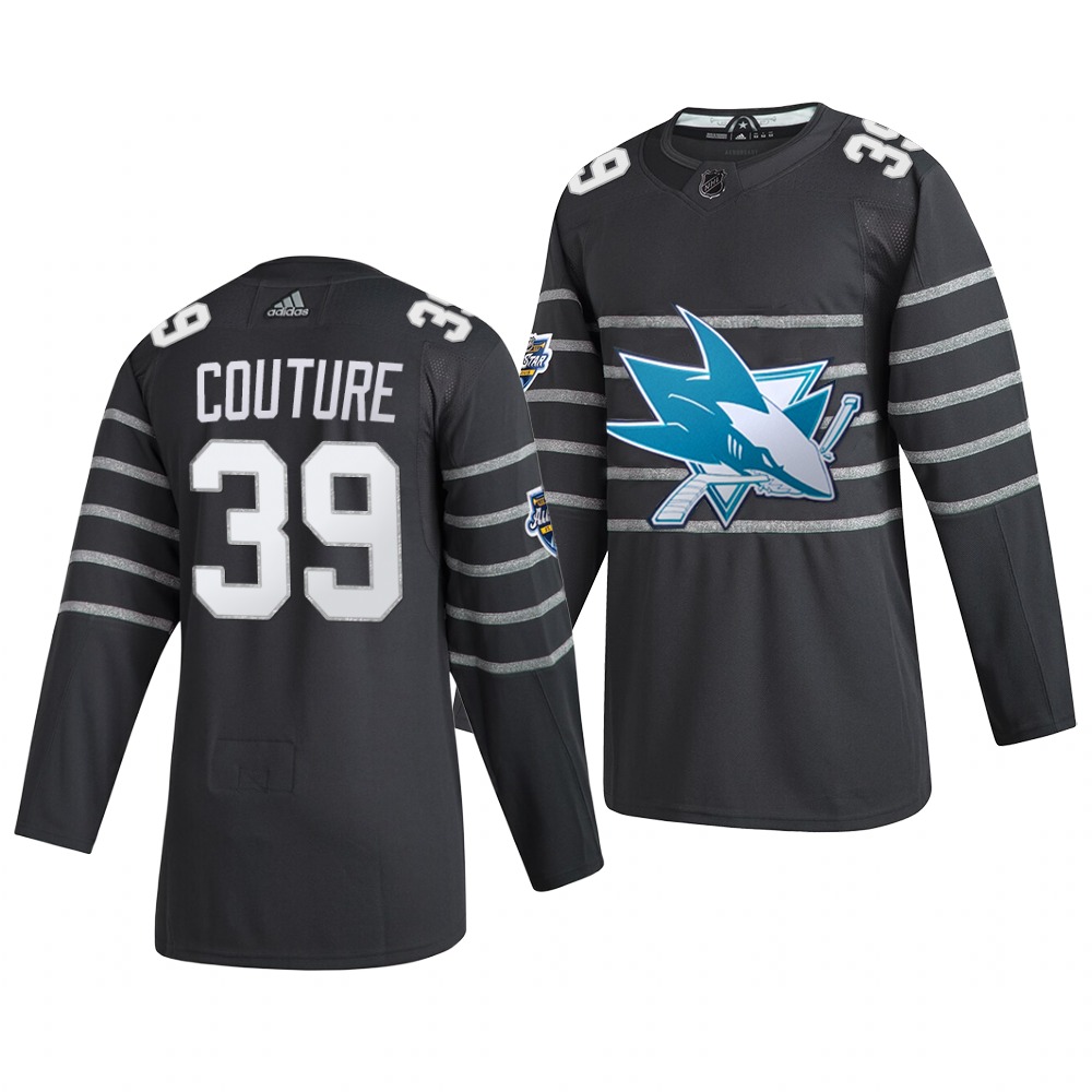 Men's San Jose Sharks #39 Logan Couture Gray 2020 NHL All-Star Game Adidas Jersey