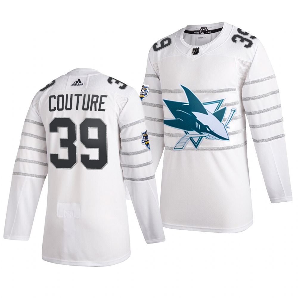 Men's San Jose Sharks #39 Logan Couture White 2020 NHL All-Star Game Adidas Jersey