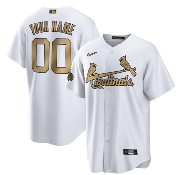 Men's St. Louis Cardinals Active Player Custom 2022 All-Star Cool Base White Stitched Baseball Jersey