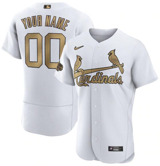 Men's St. Louis Cardinals Active Player Custom White 2022 All-Star Flex Base Stitched MLB Jersey