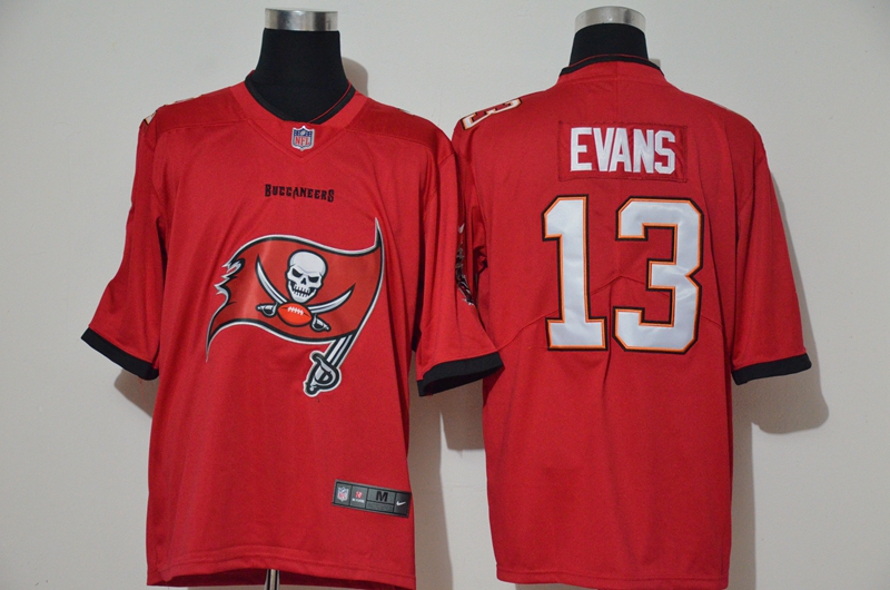 Men's Tampa Bay Buccaneers #13 Mike Evans Red 2020 Big Logo Vapor Untouchable Stitched NFL Nike Fashion Limited Jersey