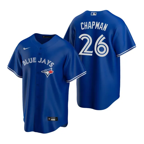 Men's Toronto Blue Jays #26 Matt Chapman Royal Cool Base Stitched Jersey