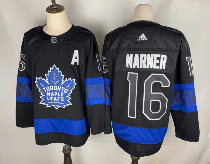 Men's Toronto Maple Leafs #16 Mitch Marner Black X Drew House Inside Out Stitched Jersey