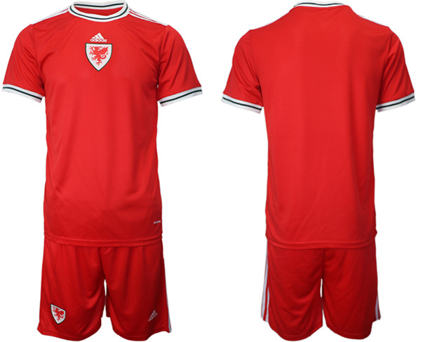 Men's Wales Blank Red Home Soccer 2022 FIFA World Cup Jerseys
