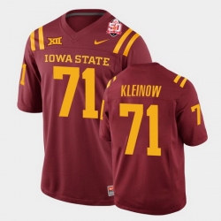 Men Iowa State Cyclones #71 Alex Kleinow 2021 Fiesta Bowl Cardinal College Football Jersey