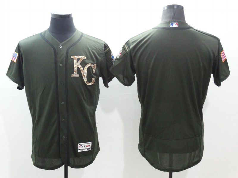 Men Kansas City Royals Blank Green Camo Elite 2022 MLB Jersey