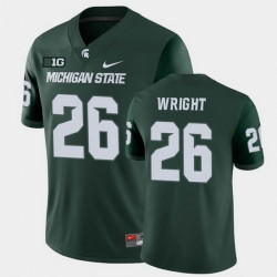 Men Michigan State Spartans Brandon Wright College Football Green Game Jersey