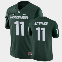 Men Michigan State Spartans Connor Heyward College Football Green Game Jersey
