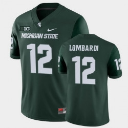 Men Michigan State Spartans Rocky Lombardi College Football Green Game Jersey