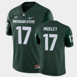 Men Michigan State Spartans Tre Mosley College Football Green Game Jersey