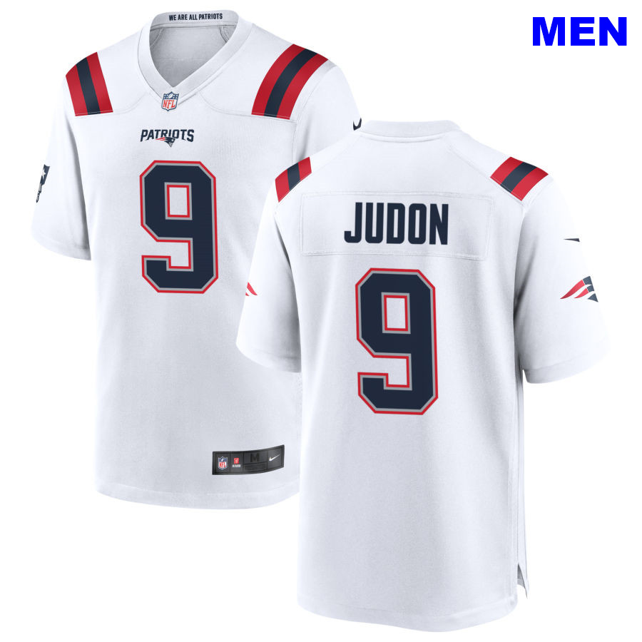 عيون القطط Men New England Patriots #9 Matt Judon White Away 2021 Vapor ... عيون القطط
