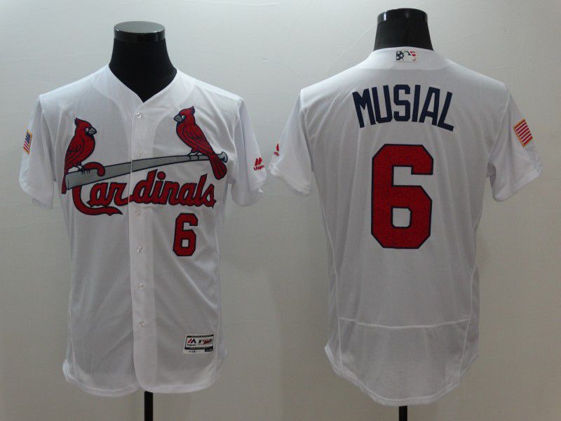 Men St.Louis Cardinals 6 Musial White Elite Independent Edition 2021 MLB Jerseys