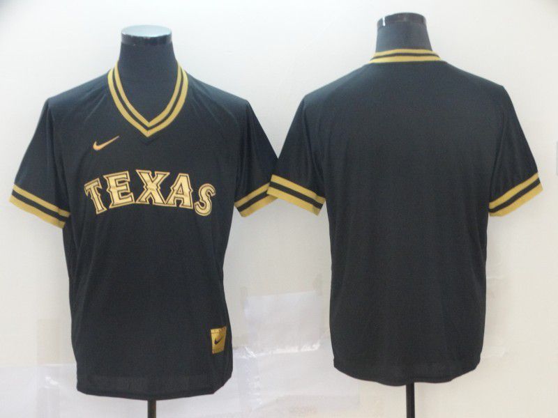 Men Texas Rangers Blank Black gold Game Nike 2022 MLB Jersey