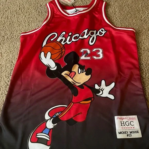 Mickey Mouse Chicago 23 HGC Headgear classic red jersey