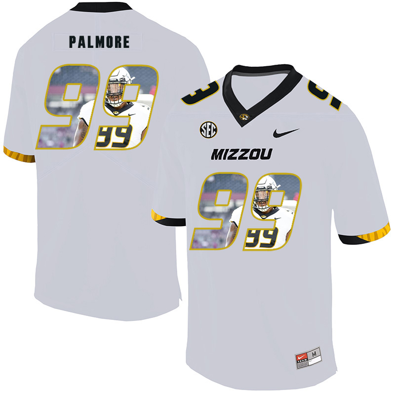 Missouri Tigers 99 Walter Palmore White Nike Fashion College Football Jersey