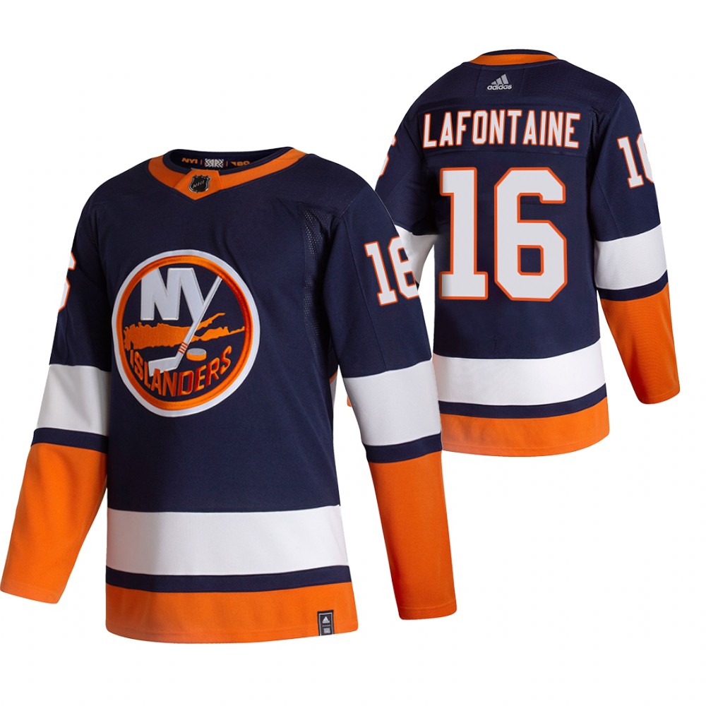 New York Islanders #16 Andrew Ladd Navy Blue Men's Adidas 2020-21 Reverse Retro Alternate NHL Jersey