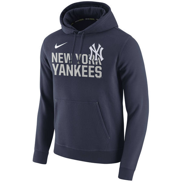 New York Yankees Nike Navy Club Fleece Men's Pullover Hoodie