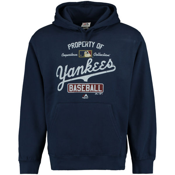 New York Yankees Pullover Hoodie Blue05