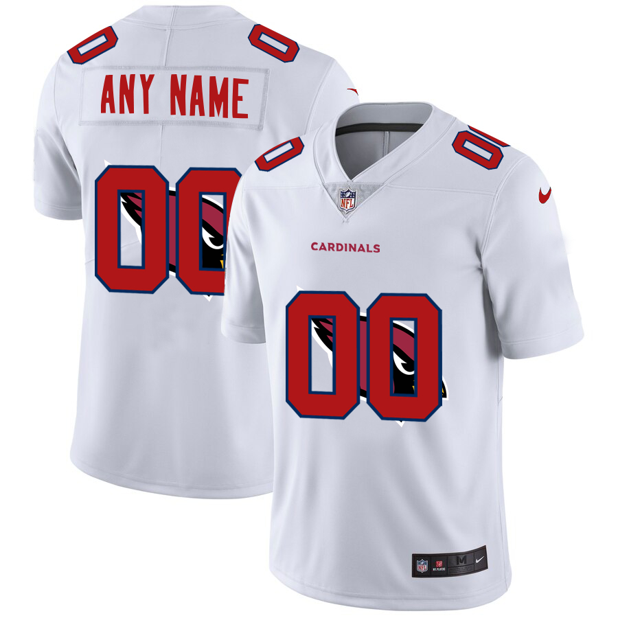كفالي Men's Arizona Cardinals Custom Nike White Team Logo Vapor Limited NFL Jersey اسرة اطفال بحواجز