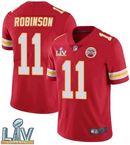 Nike Chiefs 11 Demarcus Robinson Red 2021 Super Bowl LV Vapor Untouchable Limited Jersey