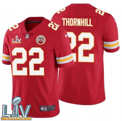 Nike Chiefs 22 Juan Thornhill Red 2021 Super Bowl LV Vapor Untouchable Limited Jersey