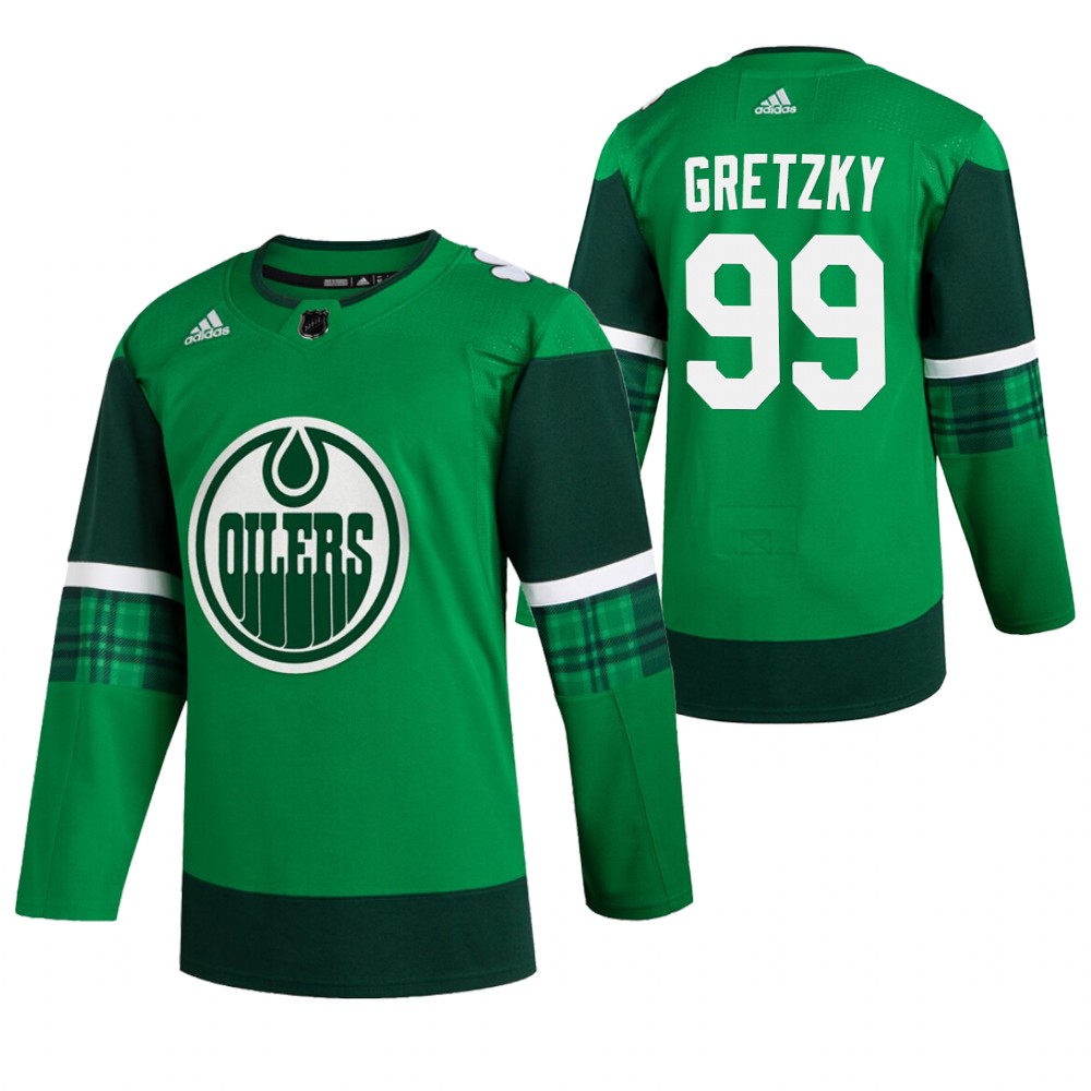 Oilers 99 Wayne Gretzky Green 2020 Adidas Jersey
