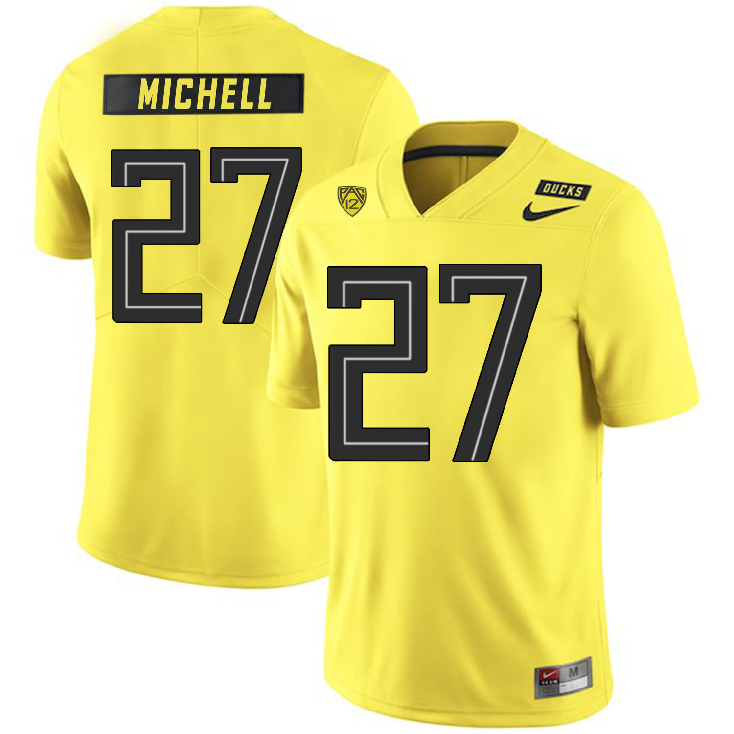 Oregon Ducks 27 Terrance Mitchell Yellow Nike College Football Jersey
