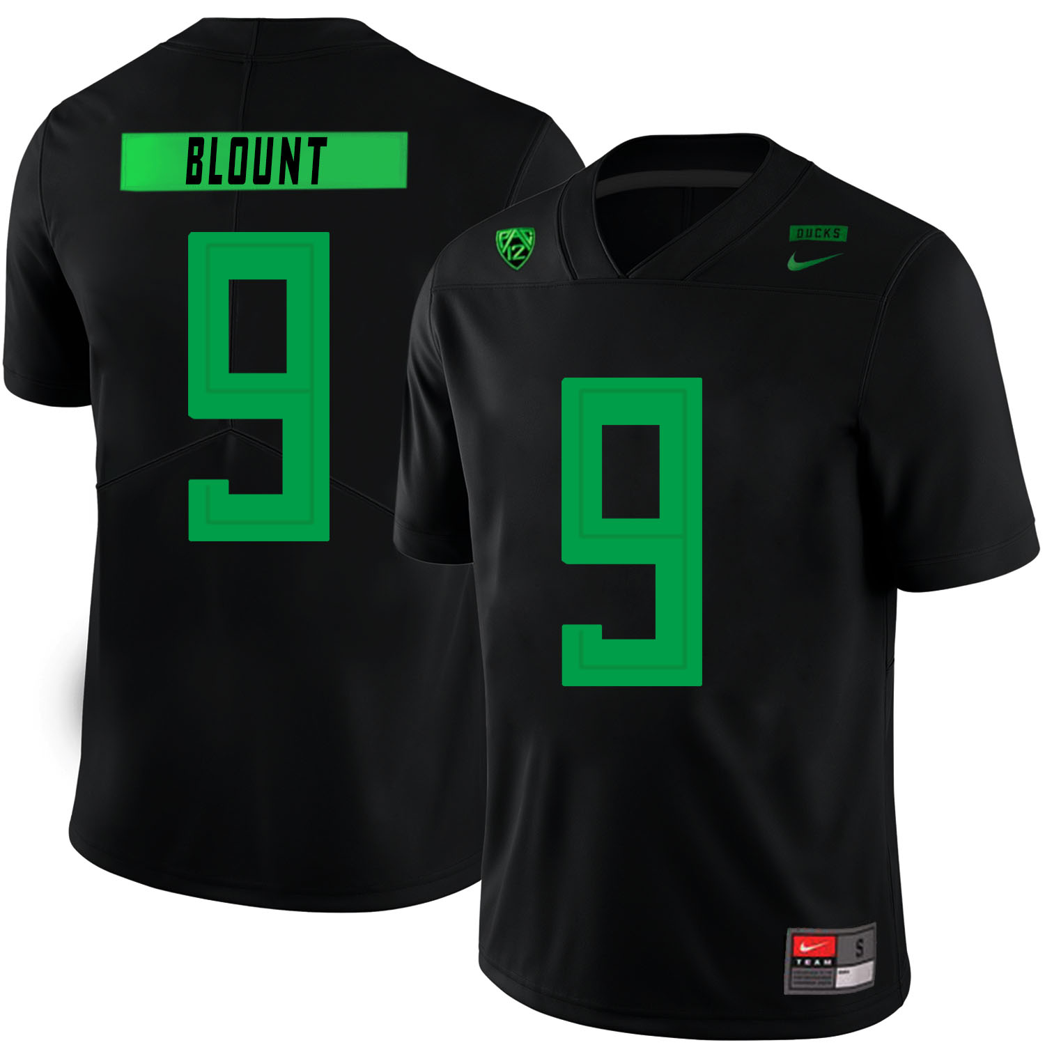 Oregon Ducks 9 LeGarrette Blount Black Nike College Football Jersey