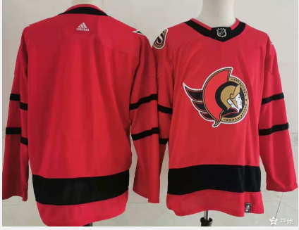 Ottawa Senators Blank Red Men's Adidas 2020-21 Reverse Retro Alternate NHL Jersey
