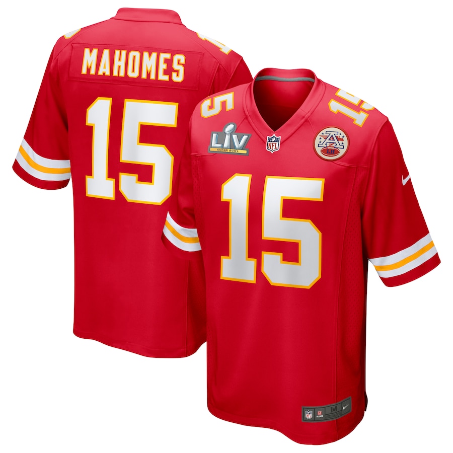 Patrick Mahomes Kansas City Chiefs #15 Nike 2021 Super Bowl LV Bound Game Jersey - Red