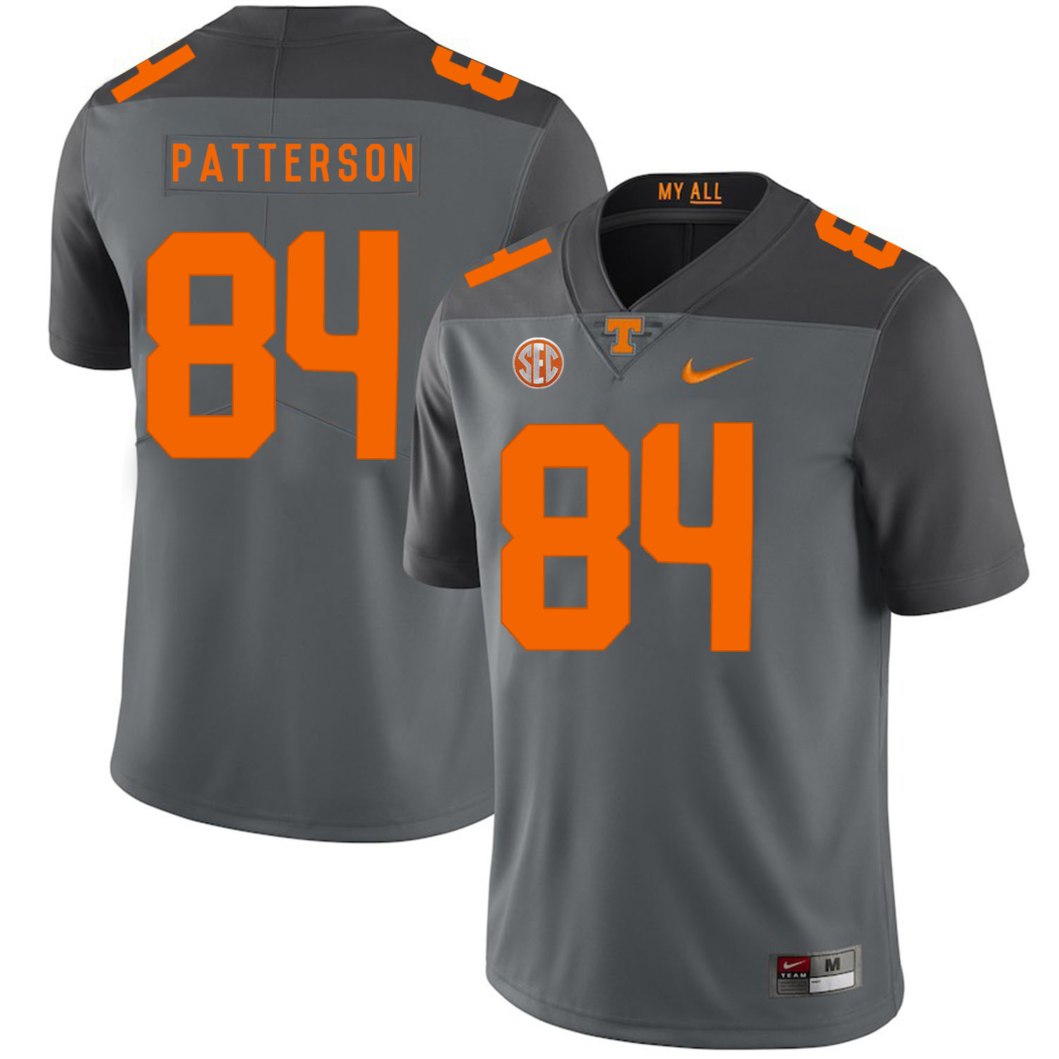 Tennessee Volunteers 84 Cordarrelle Patterson Gray Nike College Football Jersey
