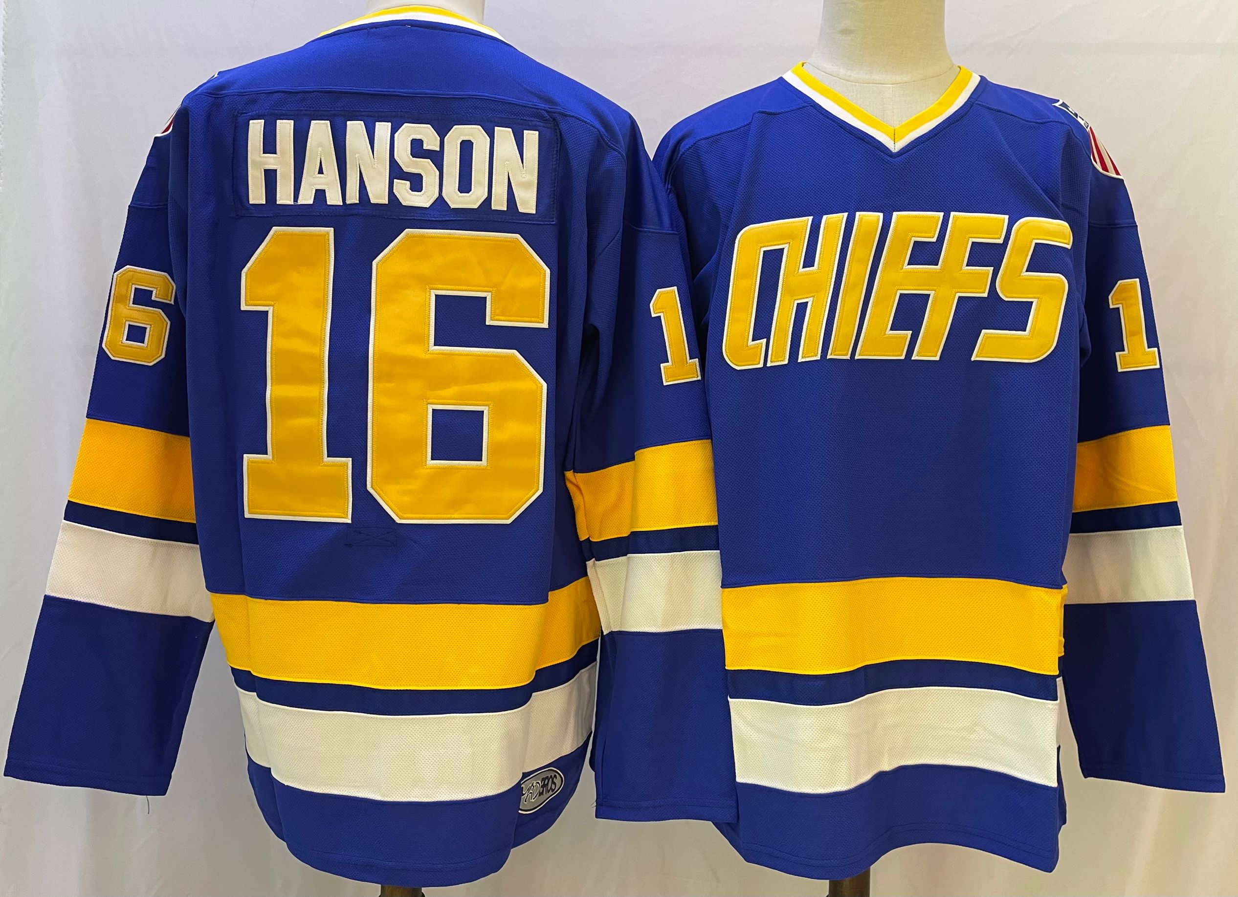 The NHL Movie Edtion #16 HANSON Blue Jersey