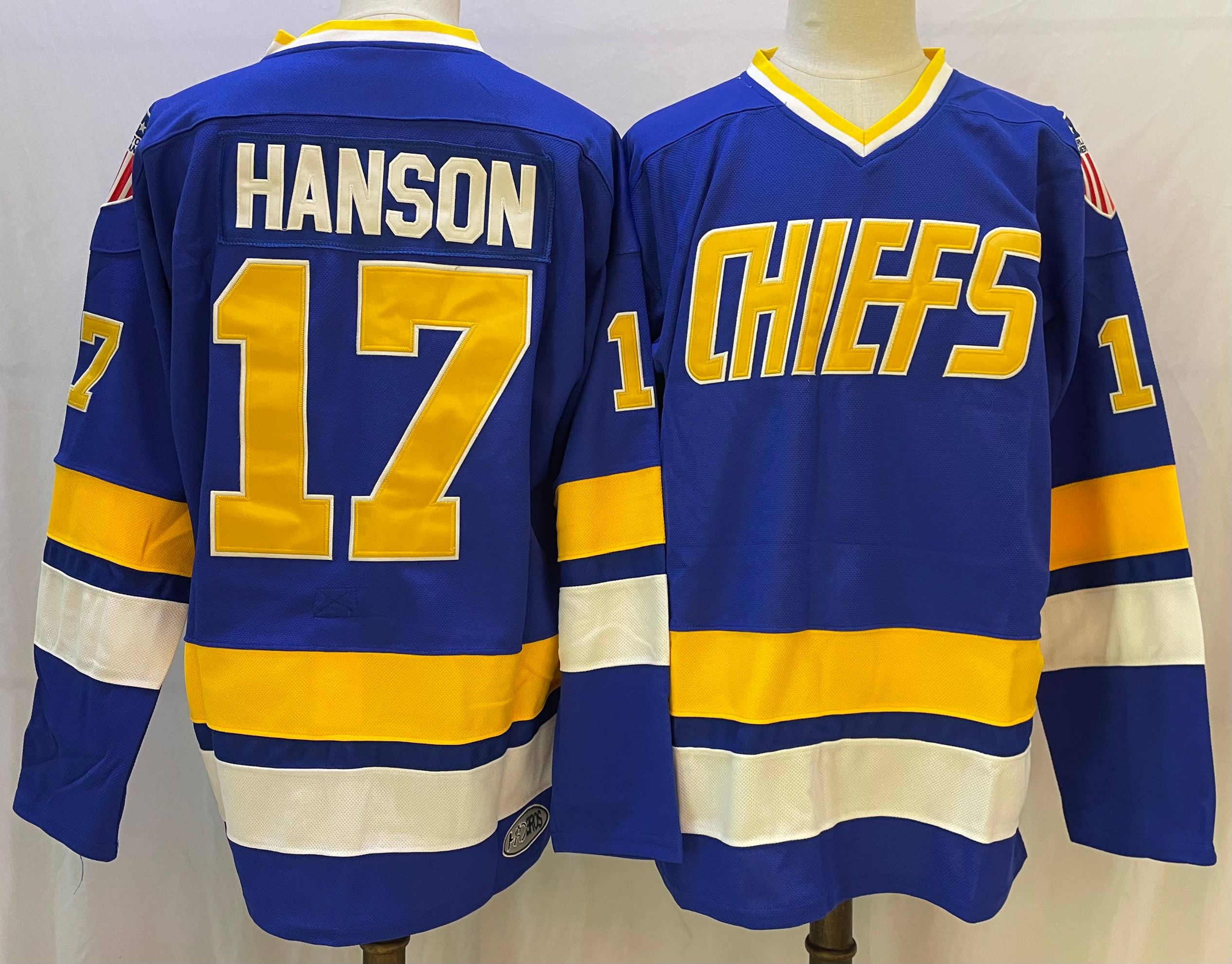 The NHL Movie Edtion #17 HANSON Blue Jersey