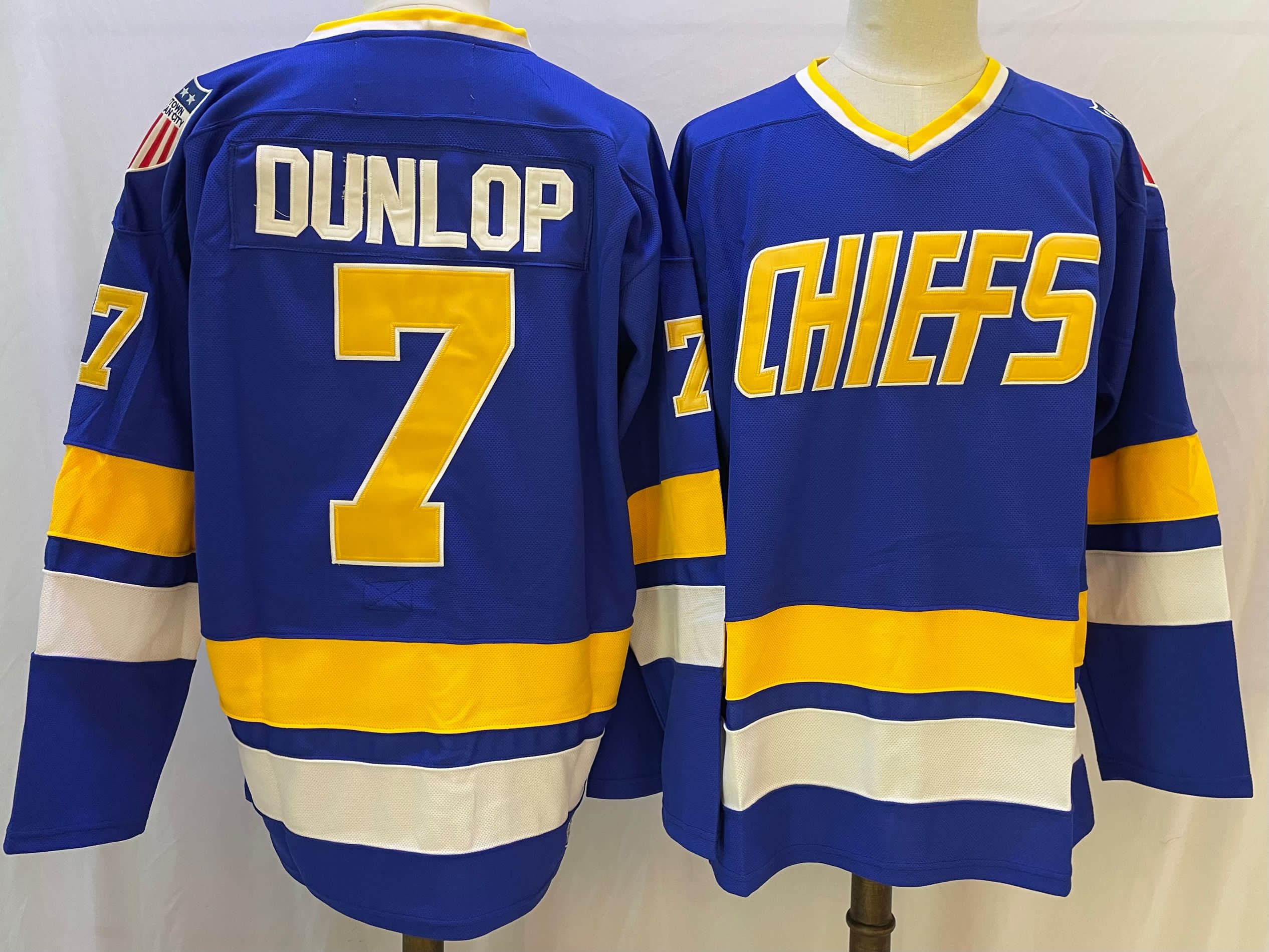 The NHL Movie Edtion #7 DUNLOP Blue Jersey