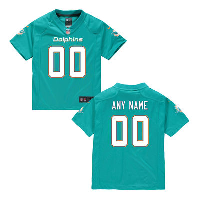 Toddlers Nike Miami Dolphins Infant Customized Game Team Color Jersey