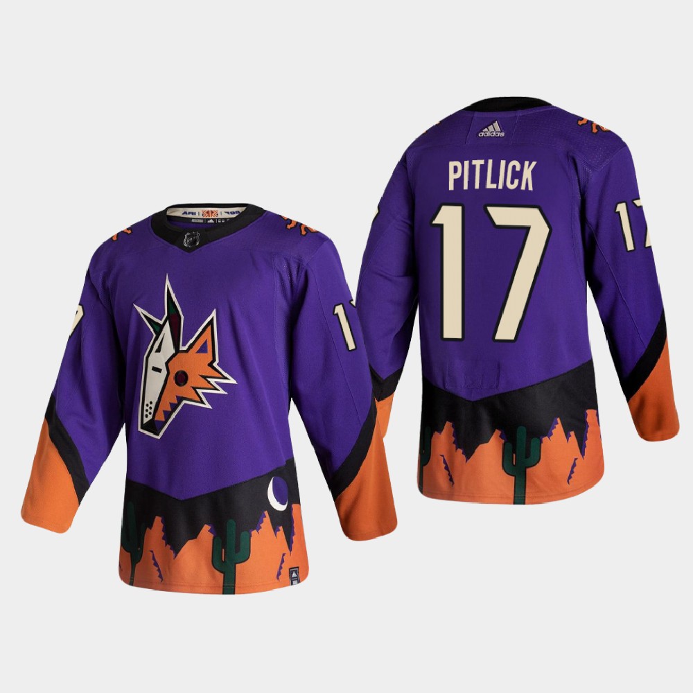 Tyler Pitlick Reverse Retro #17 Arizona Coyotes 2020-21 Authentic Jersey - Purple