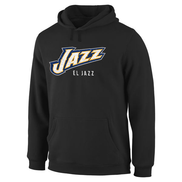 Utah Jazz Pullover Hoodie Black02