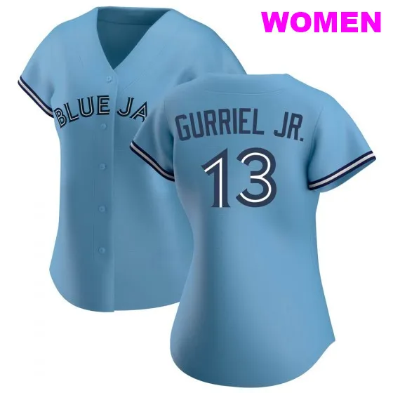 WOMEN'S TORONTO BLUE JAYS #13 LOURDES GURRIEL JR. BLUE JERSEY